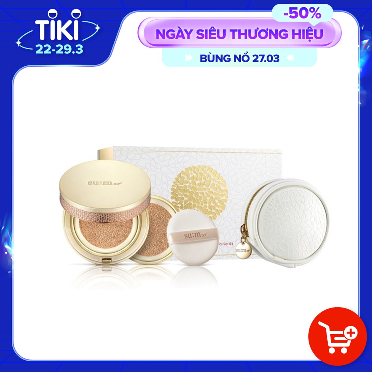 Phấn nước chứa dưỡng chất nước thần Su:m37 Secret Essence Cushion #02