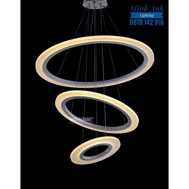 Đèn Thả Trần TH853 Hiện Đại 3 Chế Độ Ánh Sáng - Đèn Thả Phòng Khách Phòng Ăn Phòng Ngủ Led 3 Vòng