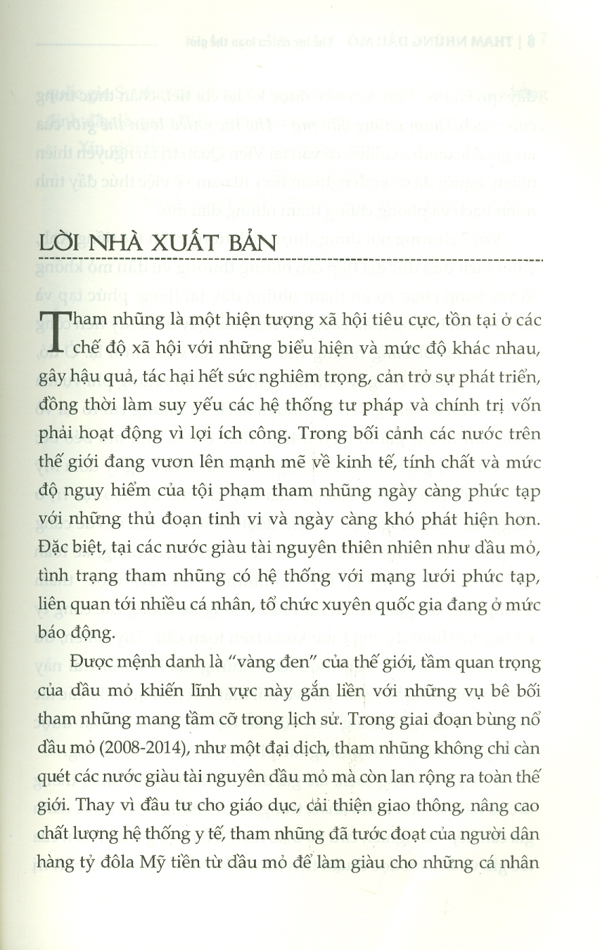 Tham Nhũng, Dầu Mỏ: Thế Lực Nhiễu Loạn Thế Giới (Sách Tham Khảo) (Xuất bản lần thứ hai)