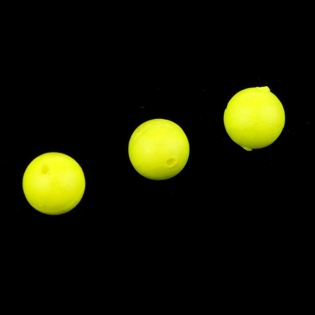 50pcs Ultralight Fishing Float Balls EVA Foam Indicators Drift Ball Bobbers Fishing Accessories