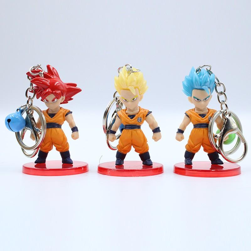 Móc khoá Dragon ball có chuông 21 mẫu kèm đế trưng bày