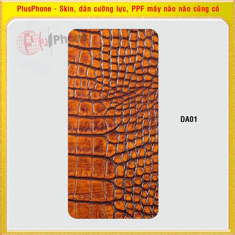 Dán Skin cho mặt sau Huawei Nova 2i, 3, 3e, 3i, 4, 5T, 7i vân da cá sấu, da báo
