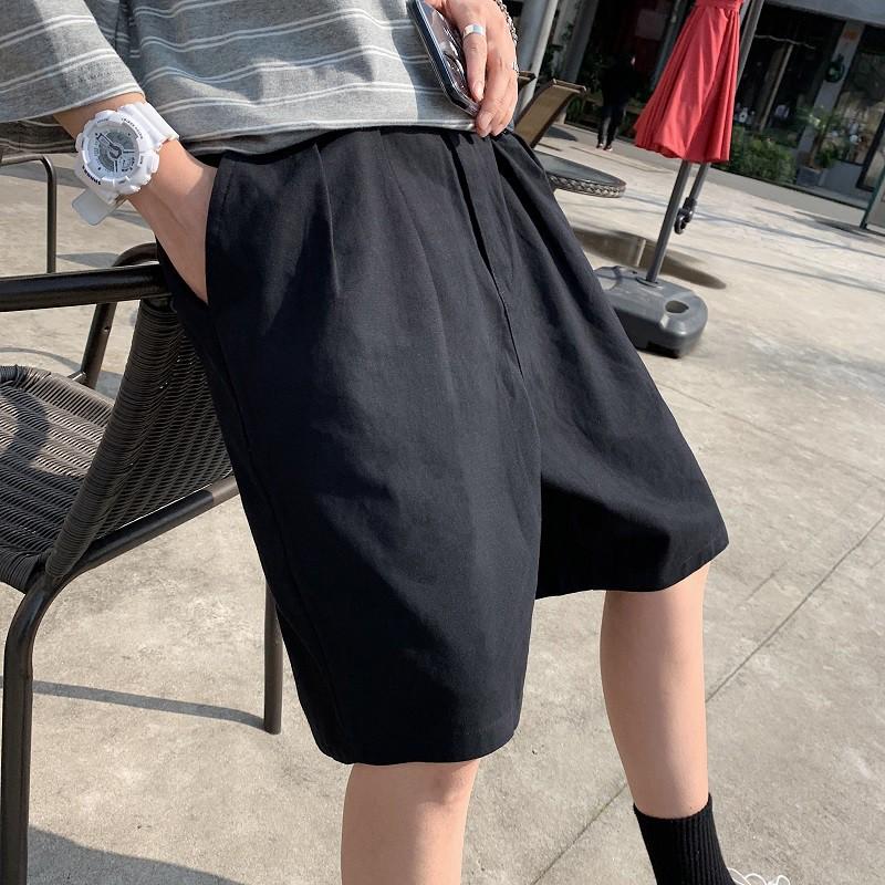 Quần Short Cotton Dáng Rộng Thời Trang Mùa Hè Năng Động Cho Nam