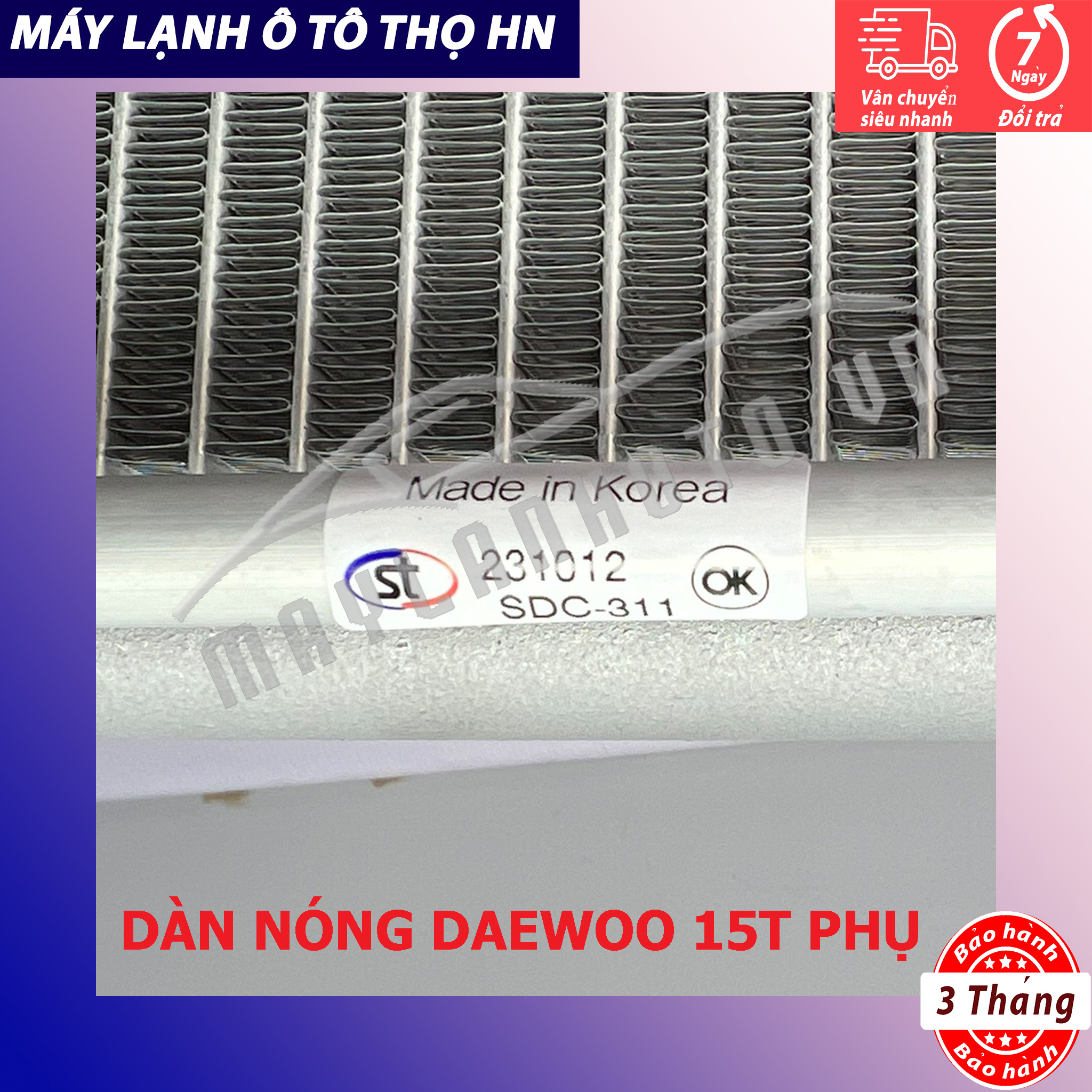 Dàn (giàn) nóng Daewoo Novus 15 tấn - 24 tấn phụ hàng xịn Hàn Quốc (hàng chính hãng nhập khẩu trực tiếp)