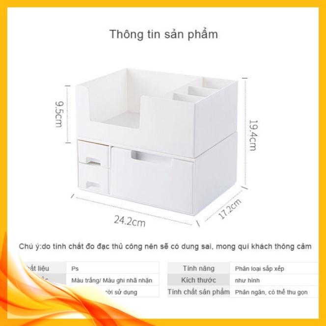 Tủ sắp xếp vật dụng bàn trang điểm White Lucian ️