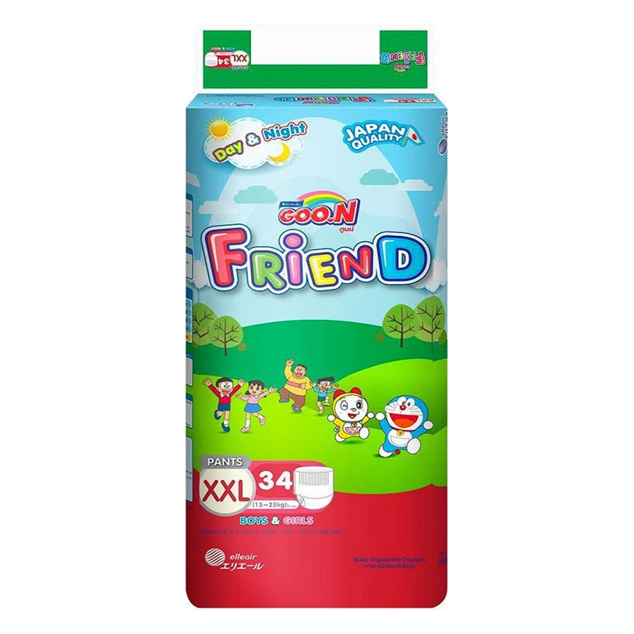 Tã Quần Goo.N Friend Gói Cực Đại XXL34 (34 Miếng) + Tặng Kèm 5 Miếng