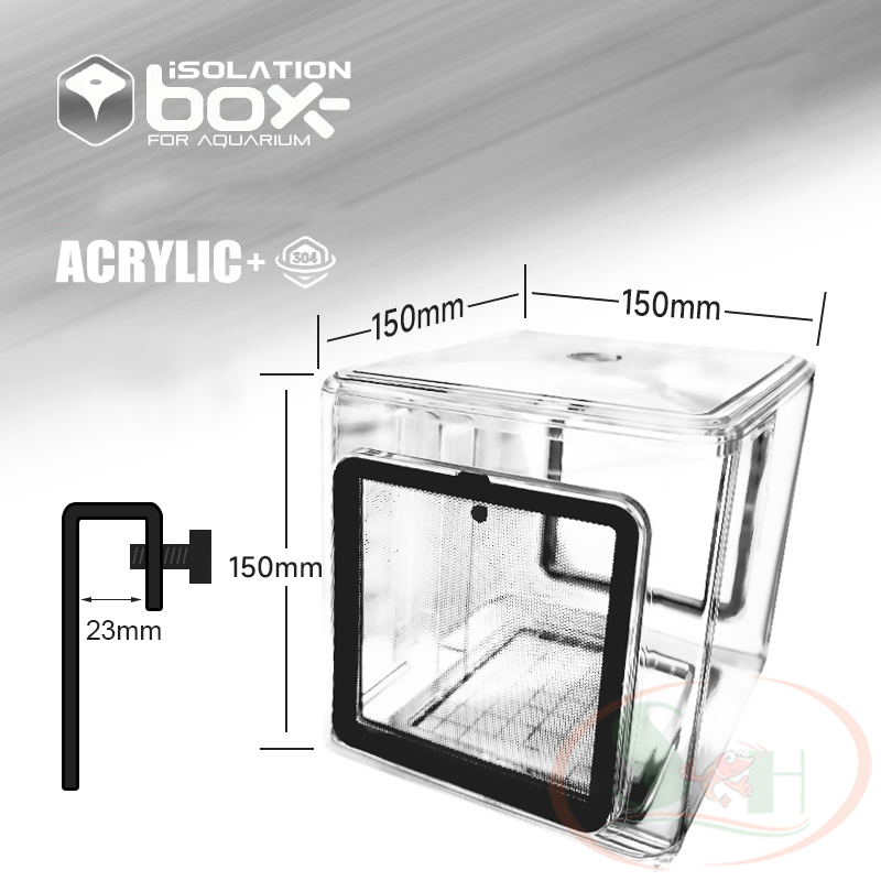 Lồng dưỡng mica BSFH Fish Isolation Box hộp tách đẻ dưỡng cây cá tép