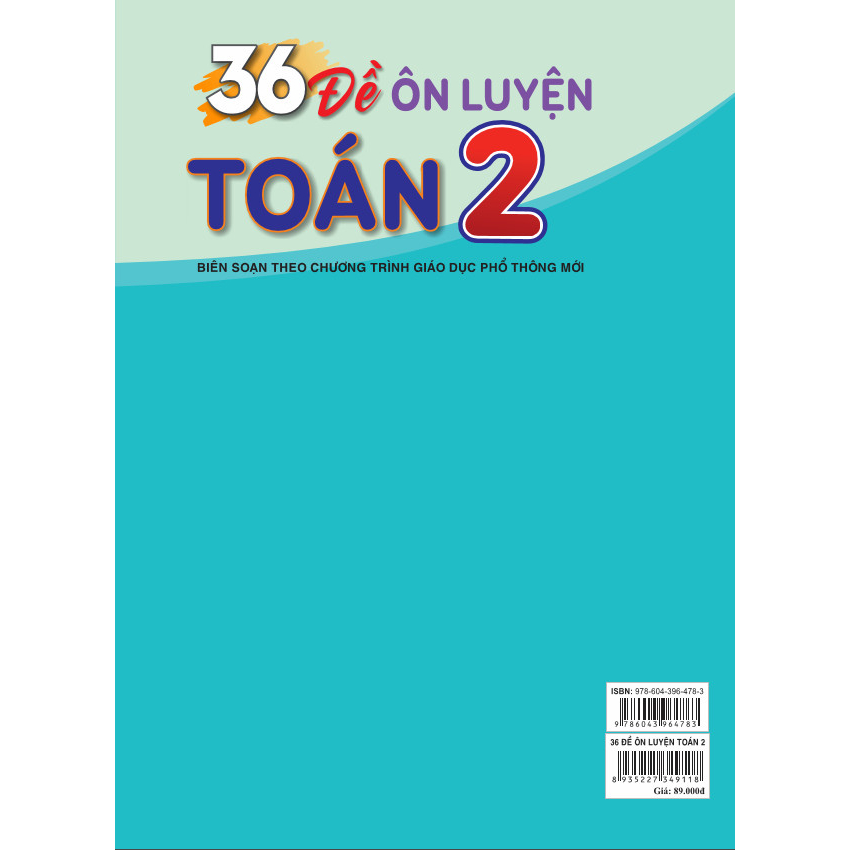 Sách - 36 Đề Ôn Luyện Toán 2 - Biên soạn theo chương trình GDPT mới - ndbooks