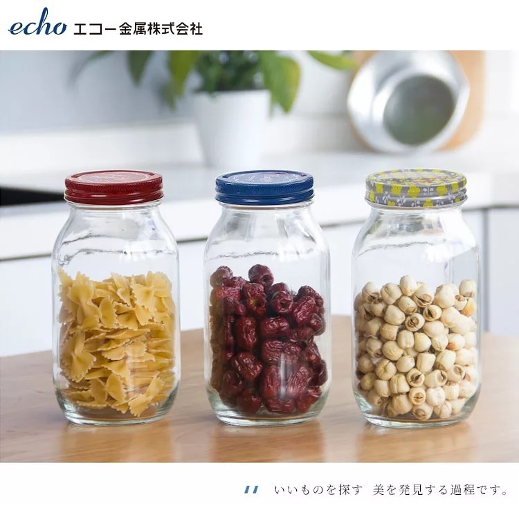 Chai thủy tinh có nắp Echo Glass Bottle 1.0L
