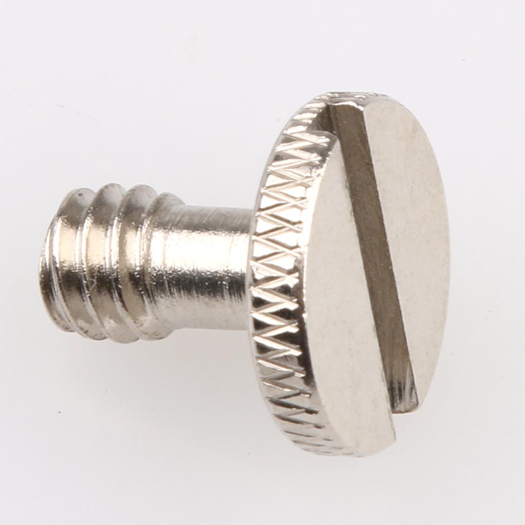 1/4" Metal Camera Mounting Screw for Tripod Monopod Quick Release Plate
