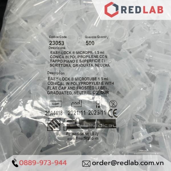 Bán lẻ Ống eppendorf 1.5ml 2ml, ống ly tâm liền nắp FLmedical - Ý-