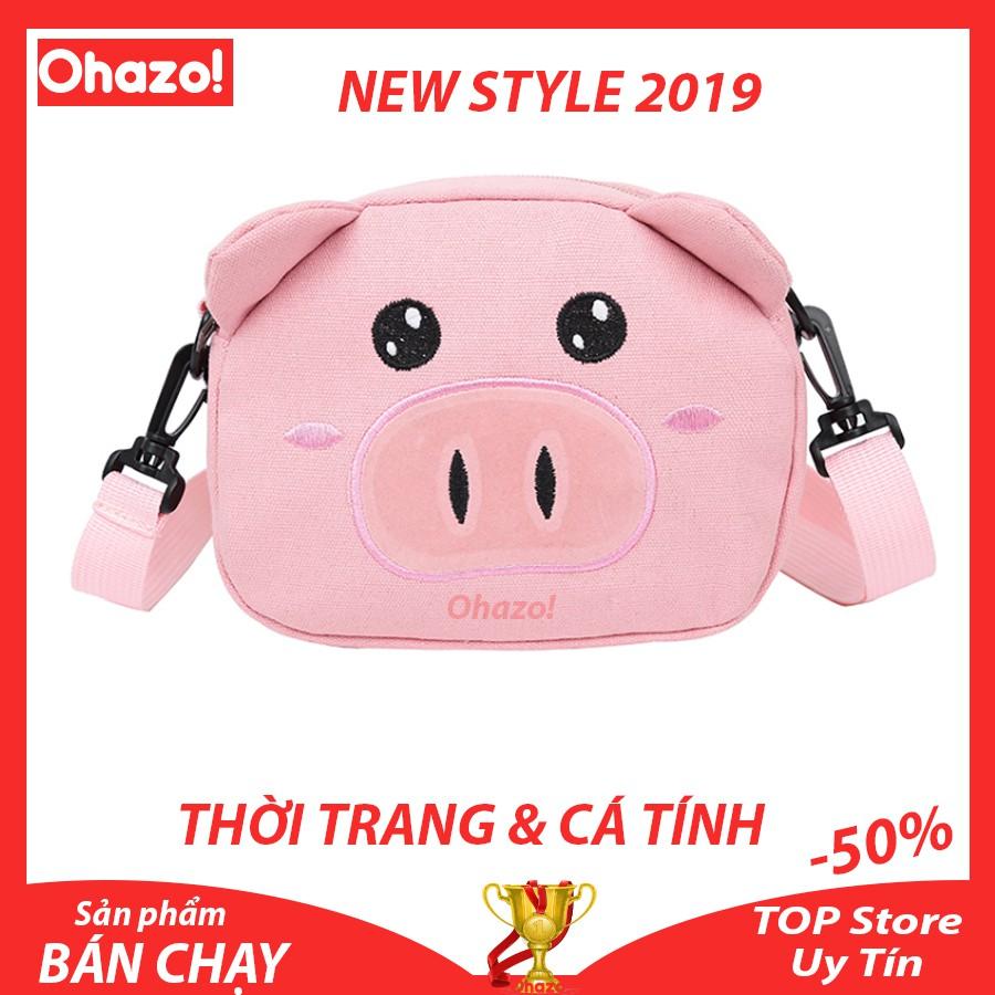 Túi đeo vai nữ Messenger Mặt Heo Ohazo! - T61