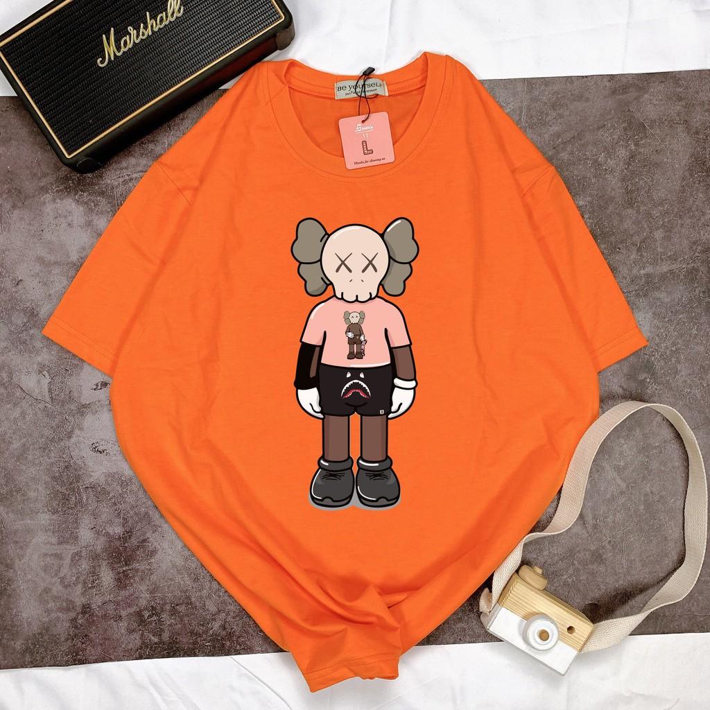 Áo thun tay ngắn Be Yourself unisex size M L XL - Gấu áo hồng