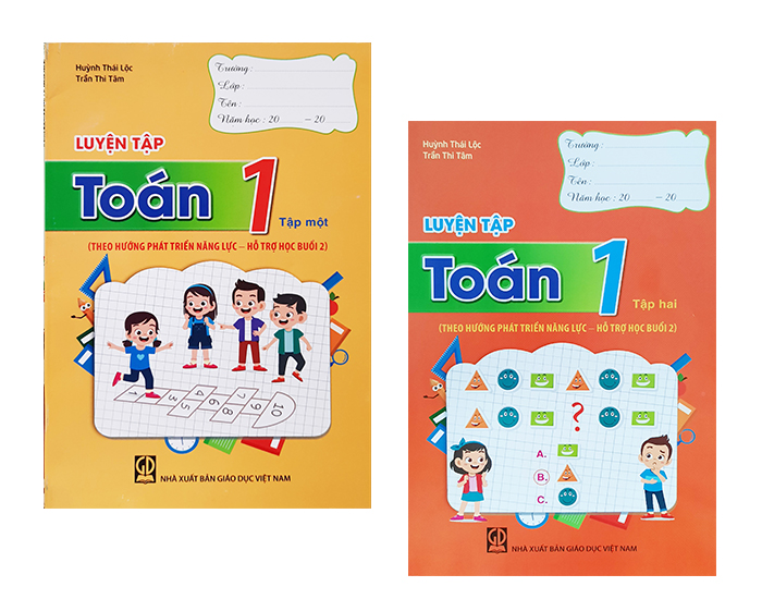 Bộ sách Luyện tập Toán 1, Tập một, hai (Theo hướng phát triển năng lực - Hỗ trợ học buổi 2