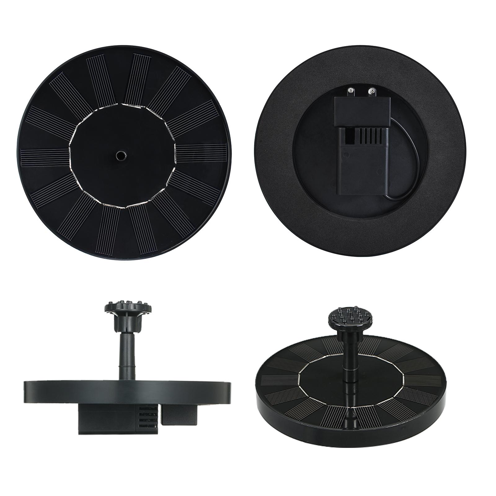 Máy Bơm Đài Phun Năng Lượng Mặt Trời 1.5W Với 6 Bộ Lọc Vòi Phun