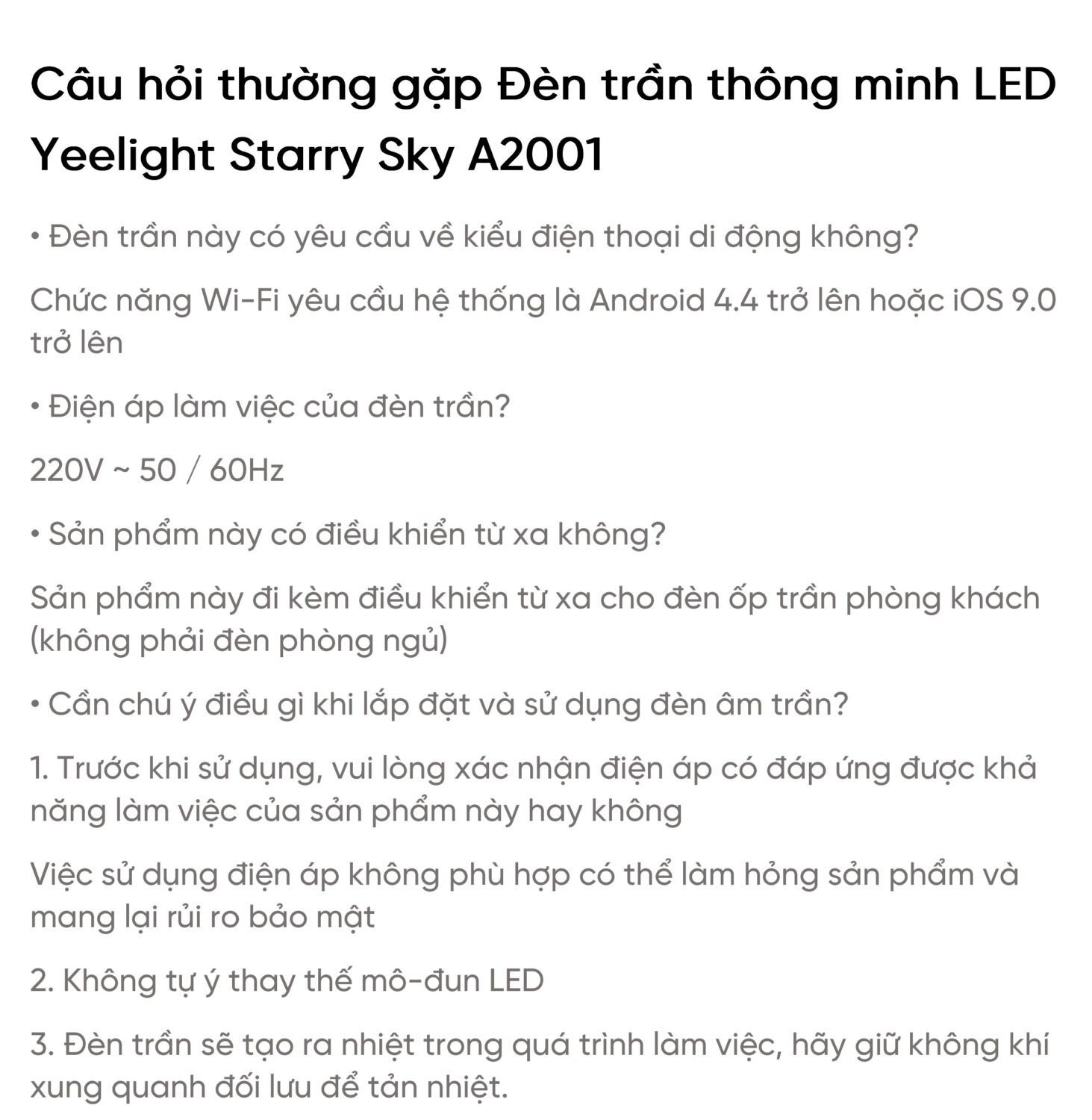 ĐÈN LED ỐP TRẦN THÔNG MINH YEELIGHT Starry Series A2001 (Xiaomi Youpin) - Bản Quốc Tế - Hỗ trợ Apple Homekit