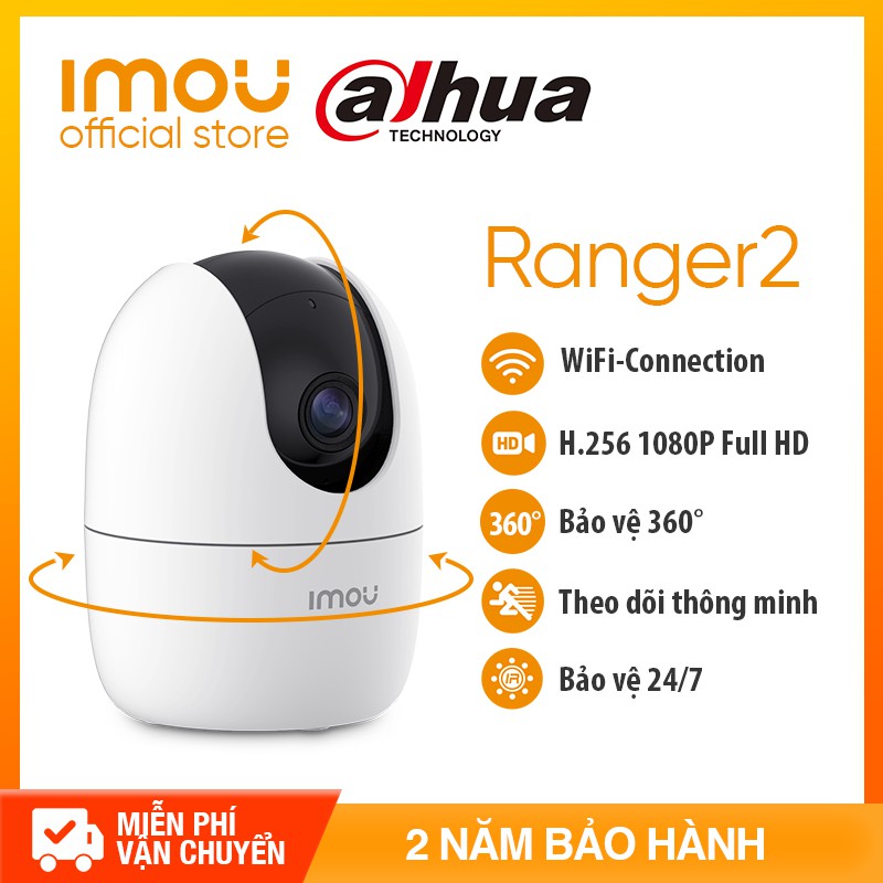 Camera IMOU A22EP Xoay 360° Full HD 2.0MP Siêu Nét Góc Rộng Đàm Thoại Hai Chiều- HÀNG CHÍNH HÃNG