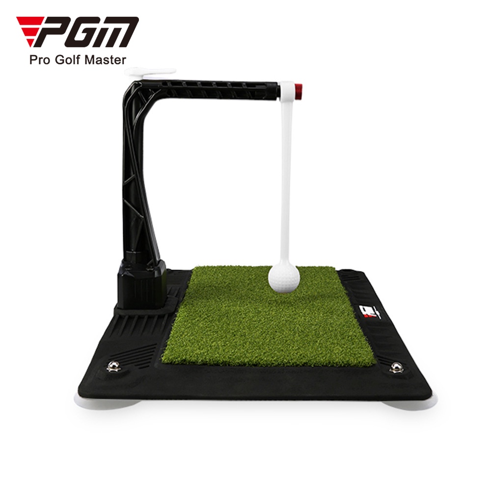 Bộ thảm tập swing golf xoay 360 PGM-HL007: nâng cấp khung chắc, đế ổn định, nút vặn chỉnh bóng cao thấp theo gậy tập .
