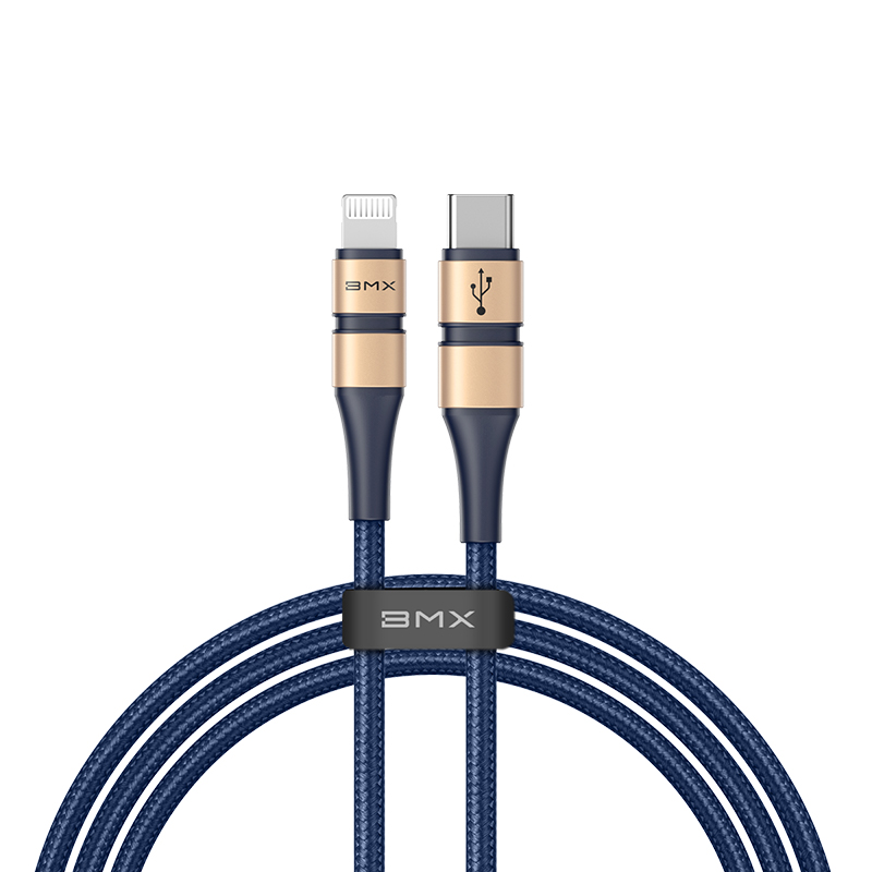 Cáp sạc Baseus BMX Double-deck MFi certified Cable Type-C to Lightning PD 18W cho iPhone/ iPad - Hàng chính hãng