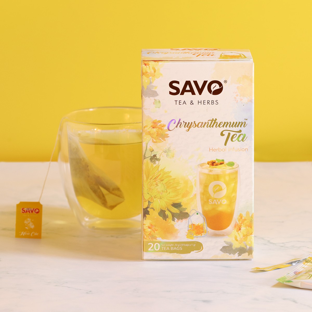 Trà Thảo Mộc SAVO HOA CÚC (Chrysanthemum Herbal Tea)