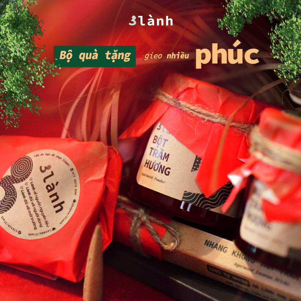 Bộ Quà Tặng Trầm Hương Cao Cấp Phúc 3 Lành Mừng Thọ Chúc Phúc Mong An Yên Tài Lộc Phúc Lành Trang Trí Nhà Cửa