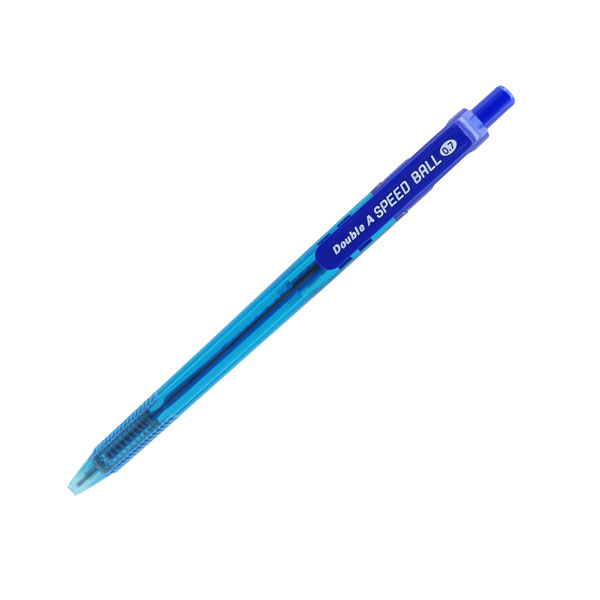 [TẶNG BÚT XÓA] Hộp 12 bút bi Double A Speed DBP-307-B21 ngòi 0.7 mm - Mực xanh, ngòi nhỏ