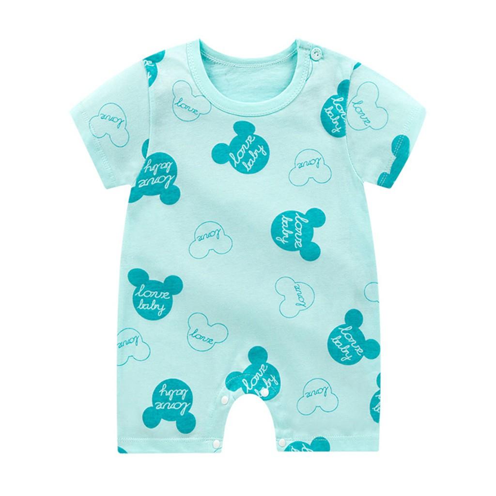 Body đùi cho bé trai gái sơ sinh bodysuit cho bé quần áo sơ sinh cộc tay in hình Cực Yêu hàng QC loại 1 - BDC07