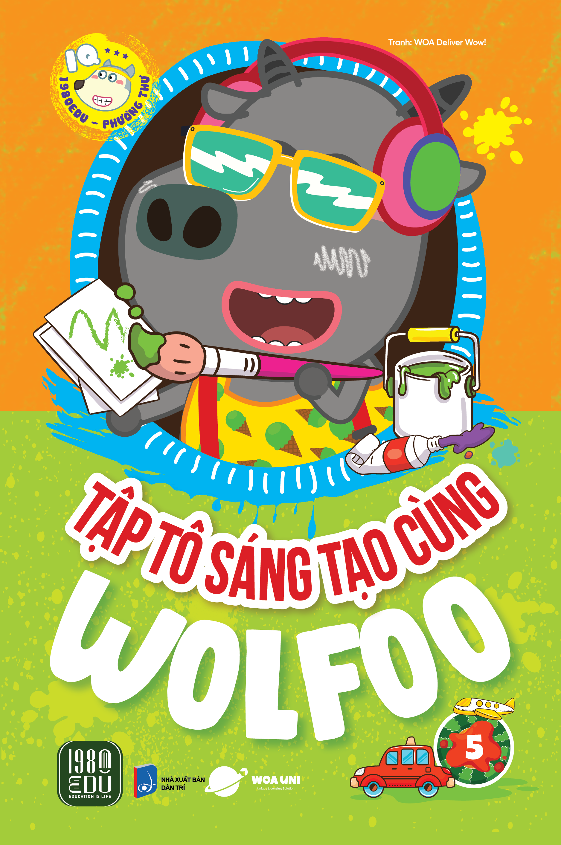 Combo Tập Tô Sáng Tạo Cùng Wolfoo