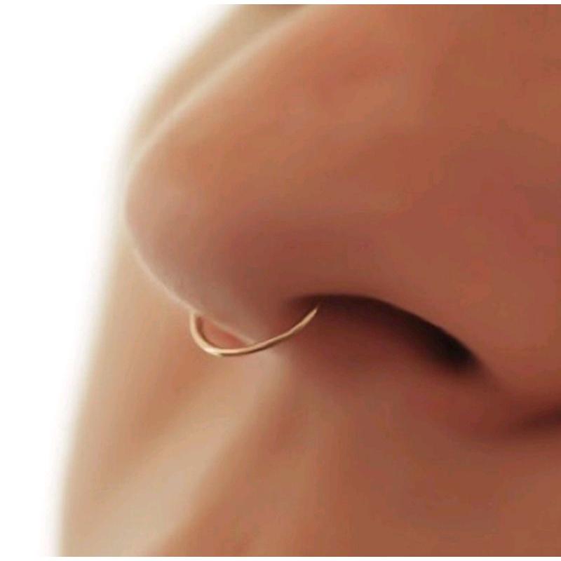 Khuyên vòng mũi đeo giả Septum - Khuyên kẹp không cần lỗ - 8mm - 69STORE