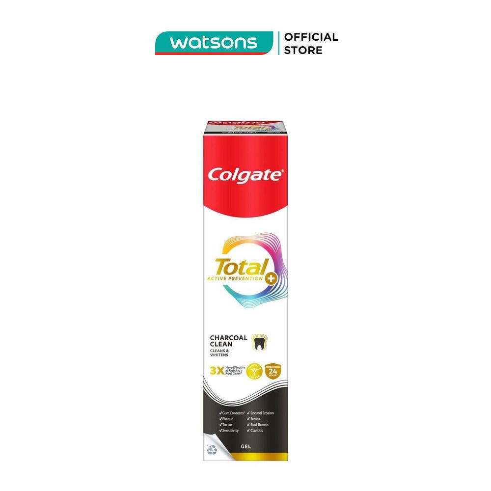 Kem Đánh Răng Colgate Total Charcoal Clean Than Tre Loại Bỏ Vết Ố 150g
