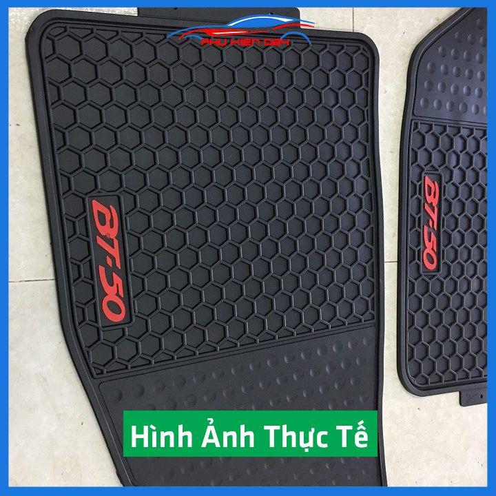Lót sàn ô tô cao su Mazda BT-50, BT50 2014-2015-2016-2017-2018-2019-2020-2021-2022 không mùi chống trơn trượt