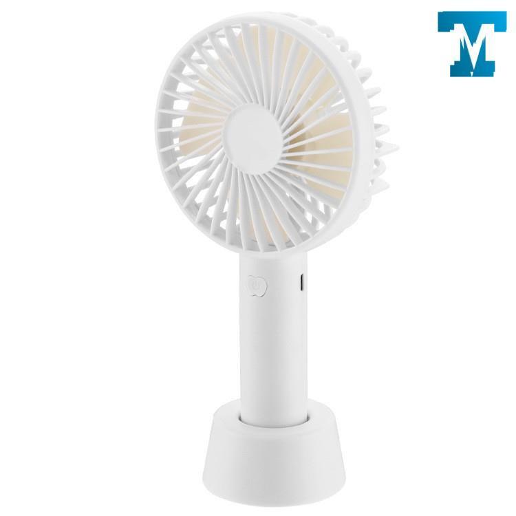 Quạt cầm tay có đế để bàn - quạt mini tích điện N9 3 cấp độ gió - Tặng kèm pin