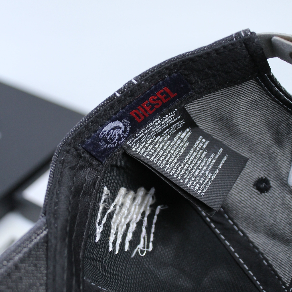 Nón kết, mũ lưỡi trai Diesel vải jeans form chuẩn siêu đẹp (Ảnh thật)