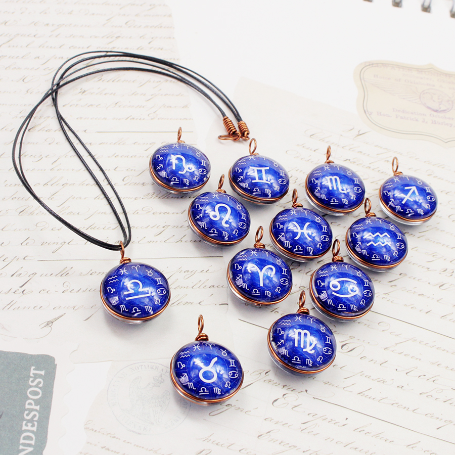 Dây chuyền 12 cung hoàng đạo Zodiac màu sắc tươi sáng 06647-DC004