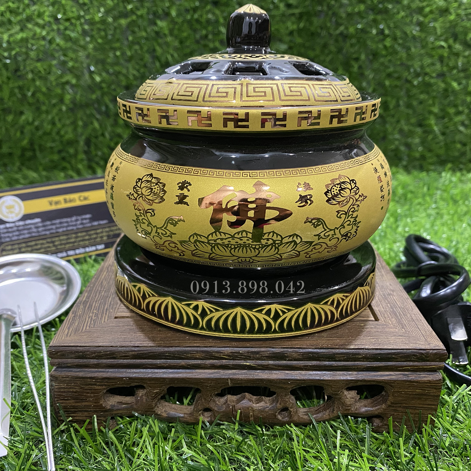 Lư điện xông trầm, xông tinh dầu có chế độ hẹn giờ, mức nhiệt cao tới 300 độ M2 - Lư xông trầm hương bằng điện