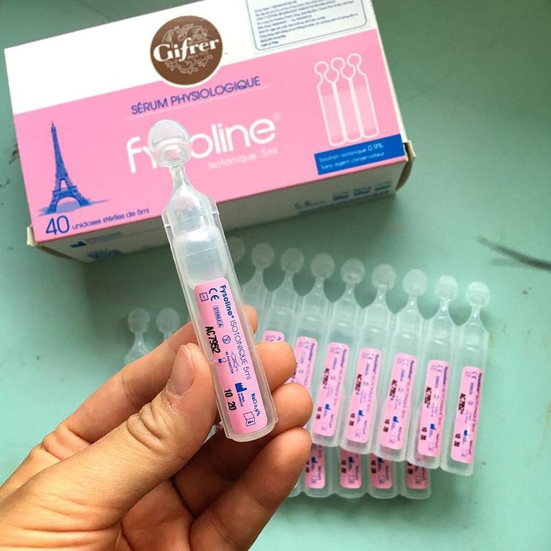 Fysoline - Nước muối sinh lý Pháp - Vệ sinh mắt, mũi, miệng cho bé và người lớn