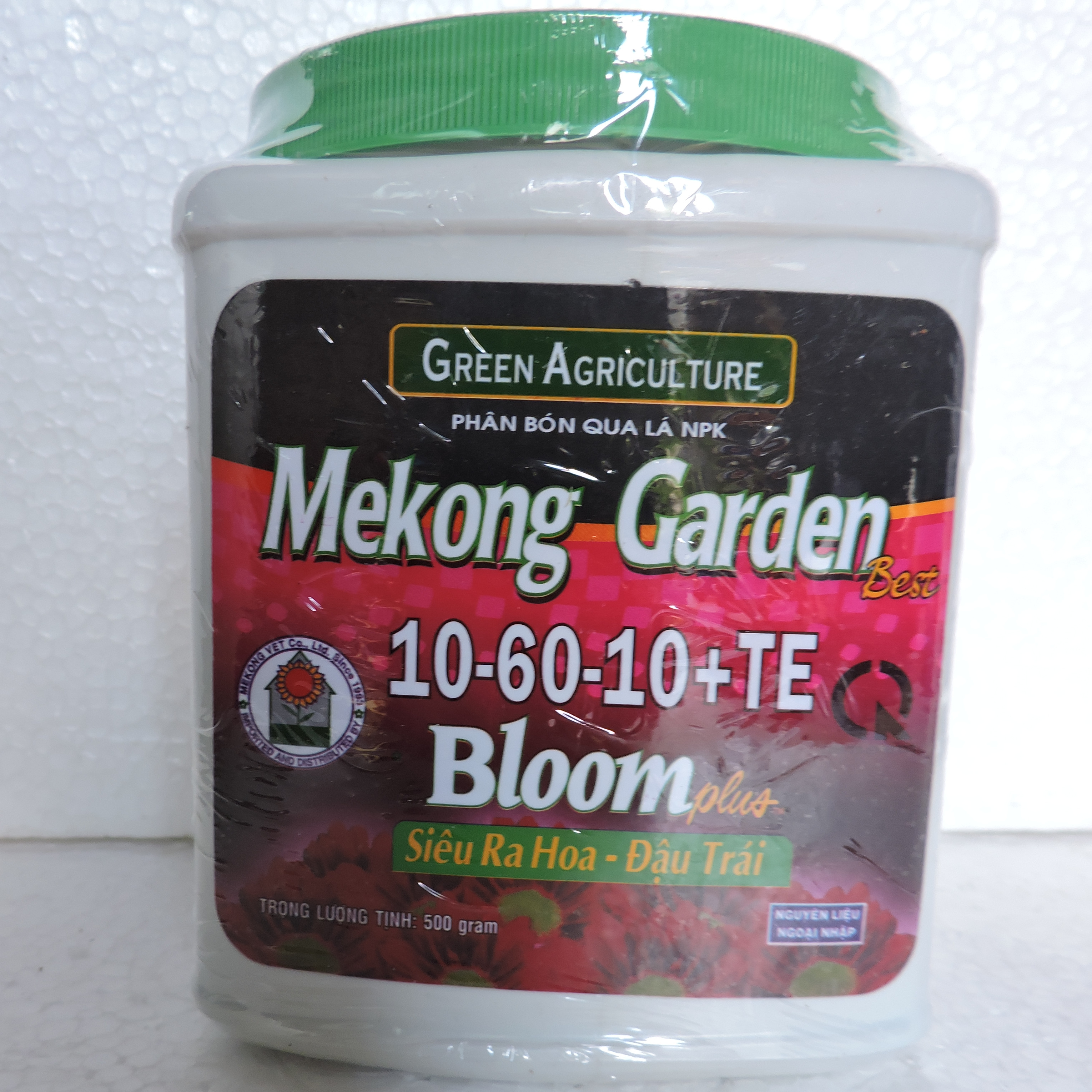 Phân Bón Lá NPK Mekong Garden 10 - 60 - 10 TE Bloom Plus Siêu Ra Hoa, Đậu Trái (500gr)