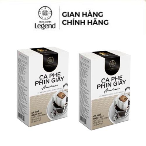 Combo 2 Hộp Cà Phê Phin Giấy Americano - Hộp 10 gói - Trung Nguyên Legend