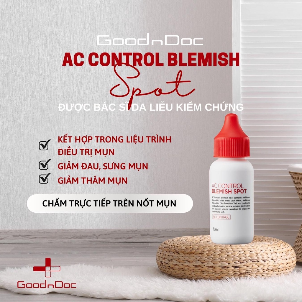 Kem Chấm Mụn GoodnDoc AC Control Blemish Spot 30ml