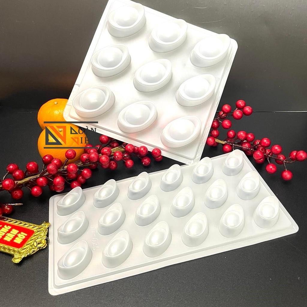 Khuôn NHẤN XÔI, RAU CÂU, BÁNH TỔ hình THỎI VÀNG sắc nét 3D - VÍA THẦN TÀI , CÚNG KHAI TRƯƠNG