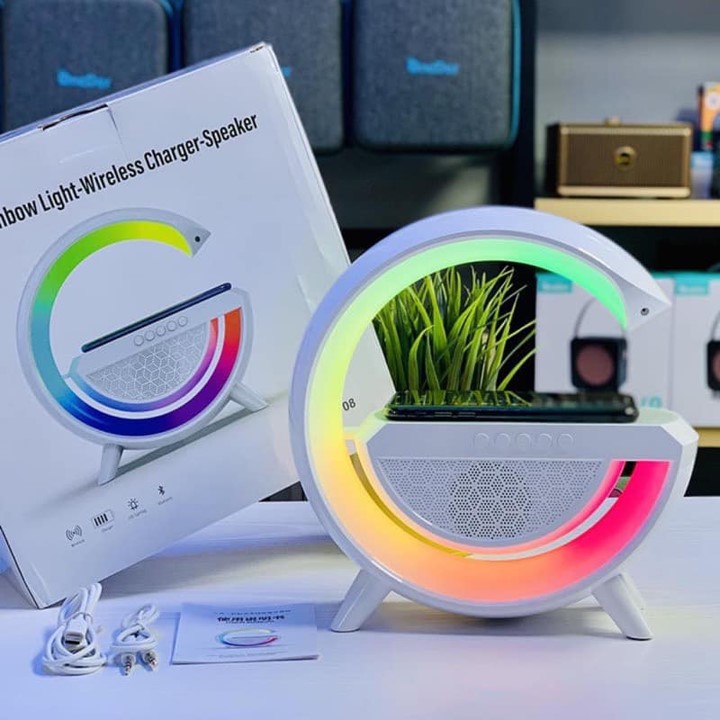 Loa bluetooth BT 2301 sạc ko dây đèn tạo không khí 3in1 Led 7 Màu