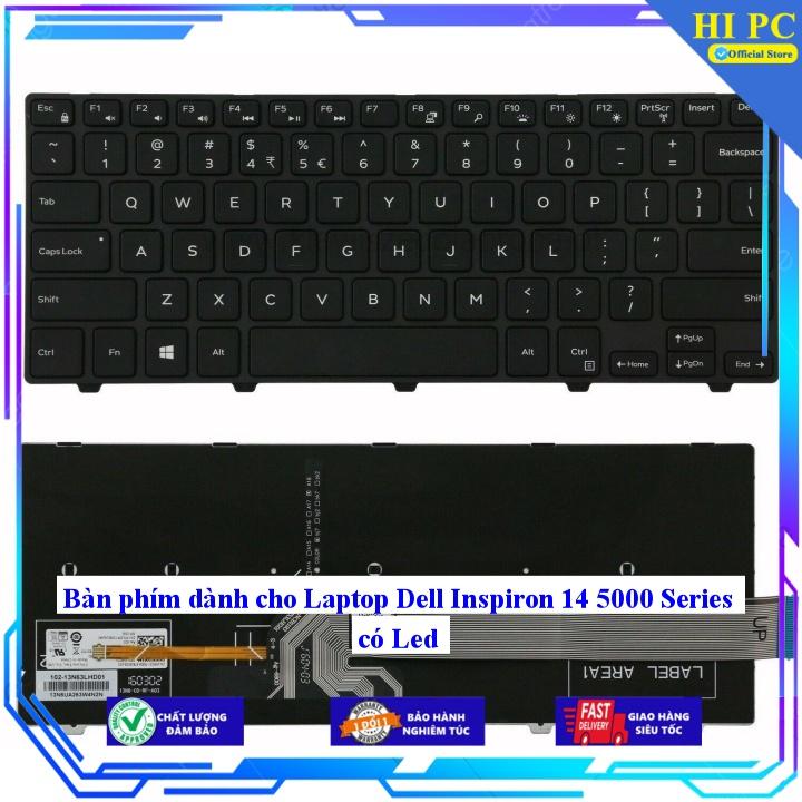 Bàn phím dành cho Laptop Dell Inspiron 14 5000 Series có Led - Hàng Nhập Khẩu