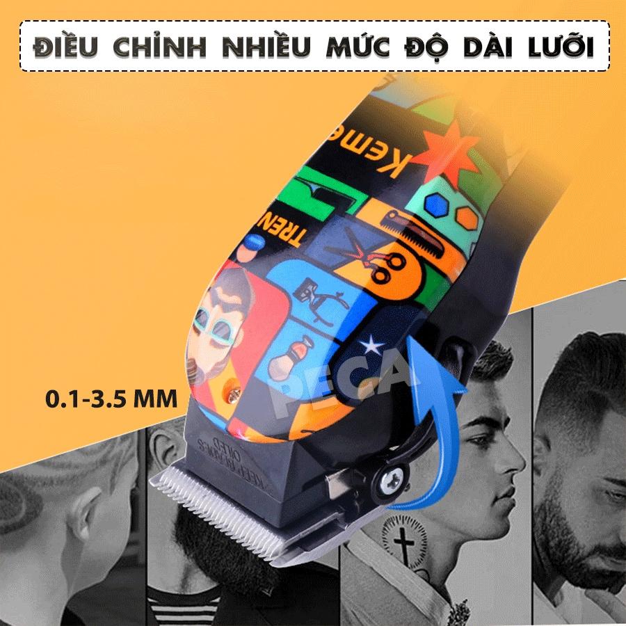 Tông đơ cắt tóc chuyên nghiệp cắm điện sử dụng trực tiếp Kemei KM-MAX2093 công suất 10W điều chỉnh được tốc độ