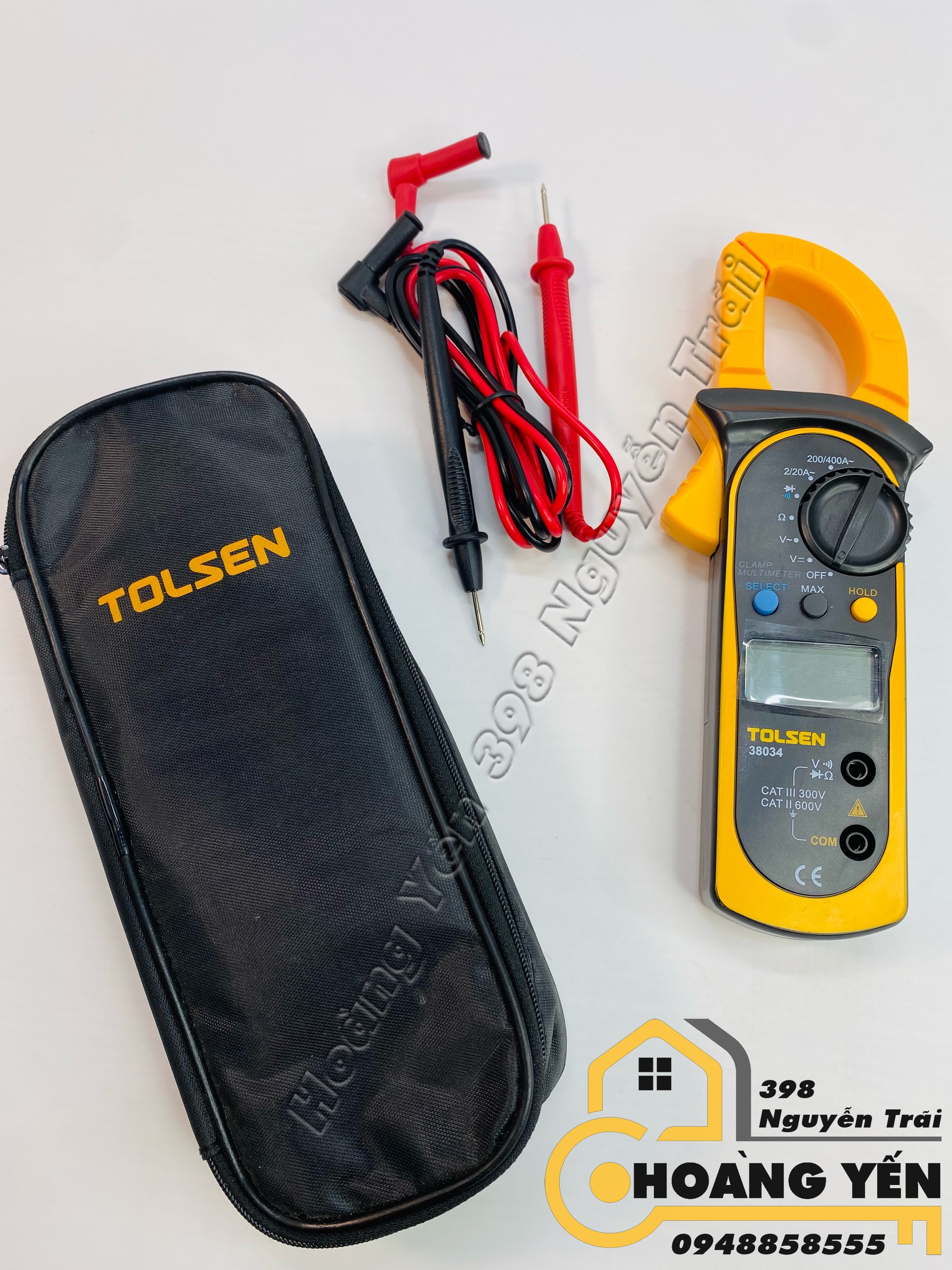 Dụng cụ kẹp đo điện vạn năng Công Nghiệp - TOLSEN 38034 - Khóa Hoàng Yến 398