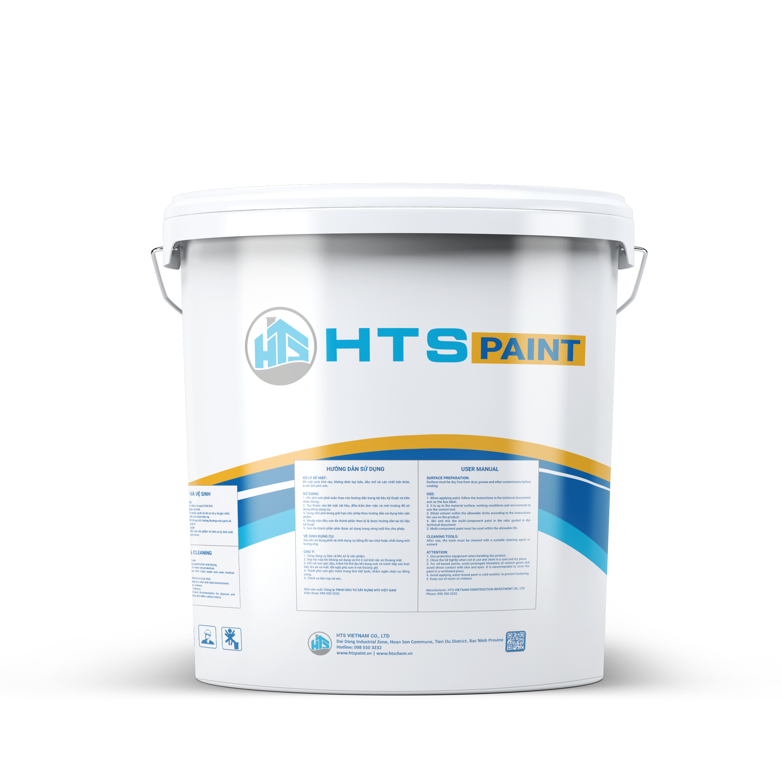 Sơn chống nóng tường HTS XH-H002 Thùng 20Kg - Giảm 5-20 độ C bề mặt