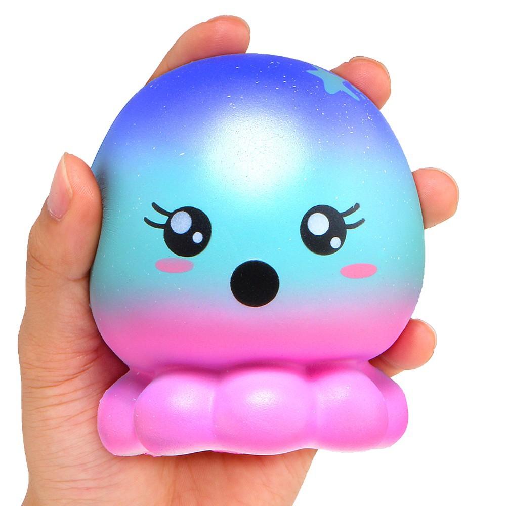 Cute Starry Sky Octopus Squishy Slow Rising Cream Scented Squeeze Toy sdt liên hệ 0328680807