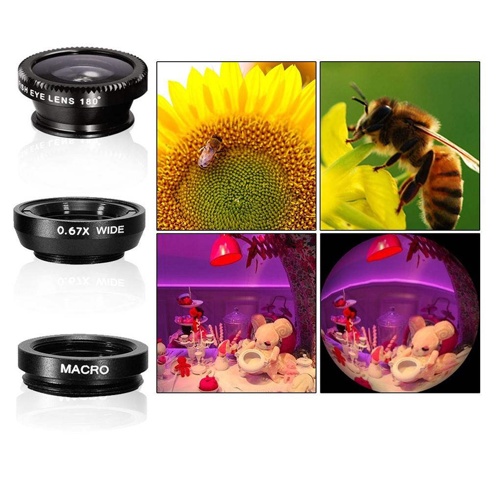 Bộ dụng cụ ống kính điện thoại di động đa năng 10PCS 12X Góc rộng + Mắt cá + Ống kính macro + Gậy chụp ảnh tự sướng + Chân máy cho iOS