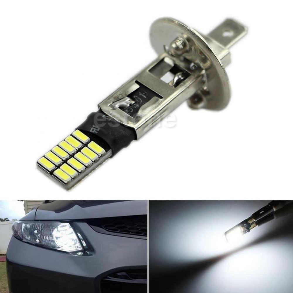 2 Pieces H1 20LED 100W Yellow Projector Fog Driving Light & H1 3014 24SMD