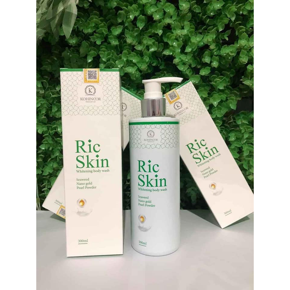 Sữa Tắm Ric Skin (300ml) Giúp Trắng Da, Mịn Da, Ngừa Mụn Lưng