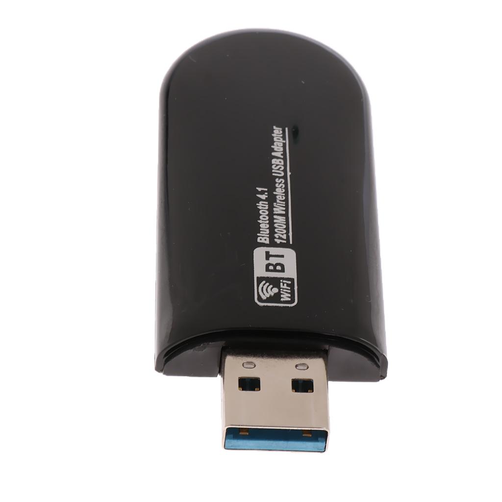 802.11ac 1200Mbps 2.4/5G USB3.0 Wifi Adapter Bluetooth 4.1 Wireless Receiver